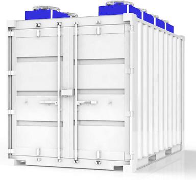 ISO Container with cooling system for 8 Racks​